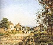 Camille Pissarro Under the sun Versailles Road France oil painting artist